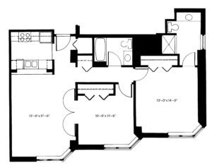 floor plan of the elmhurst